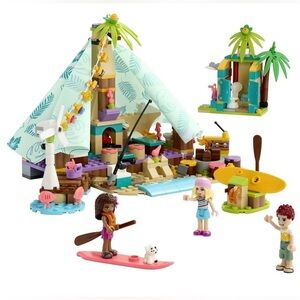 Lego Friends Beach Glamping Set 41700 Complete No Box/Manual
